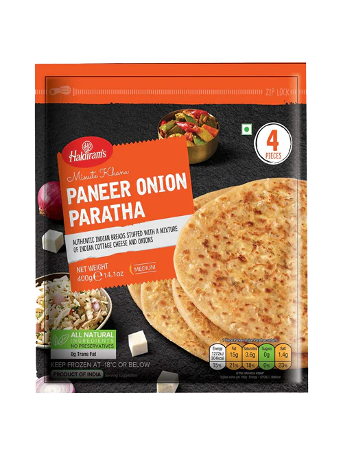 FROZEN PANEER ONION PARATHA