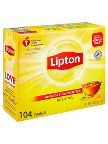 LIPTON BLACK TEA BAGS