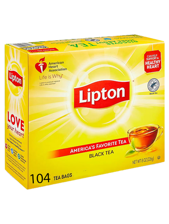 LIPTON BLACK TEA BAGS