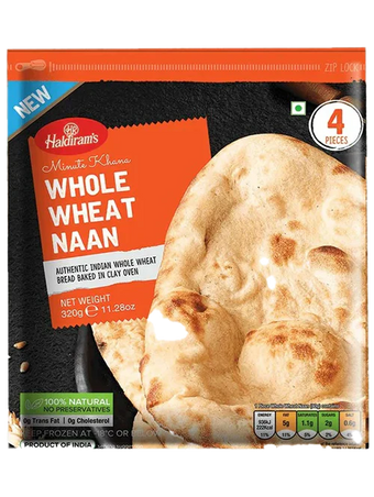 FROZEN WHOLE WHEAT NAAN