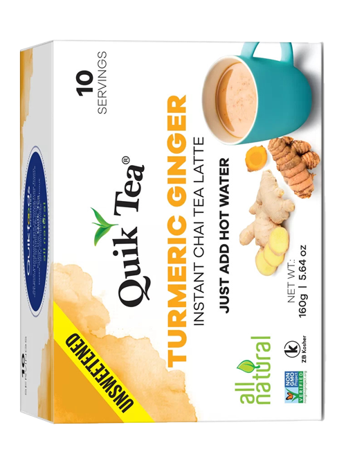 QUIK TEA TURMERIC GINGER UNSWEETENED g-spice