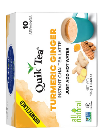 QUIK TEA TURMERIC GINGER (UNSWEETENED)