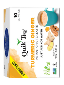 QUIK TEA TURMERIC GINGER (UNSWEETENED) - G-Spice Mexico